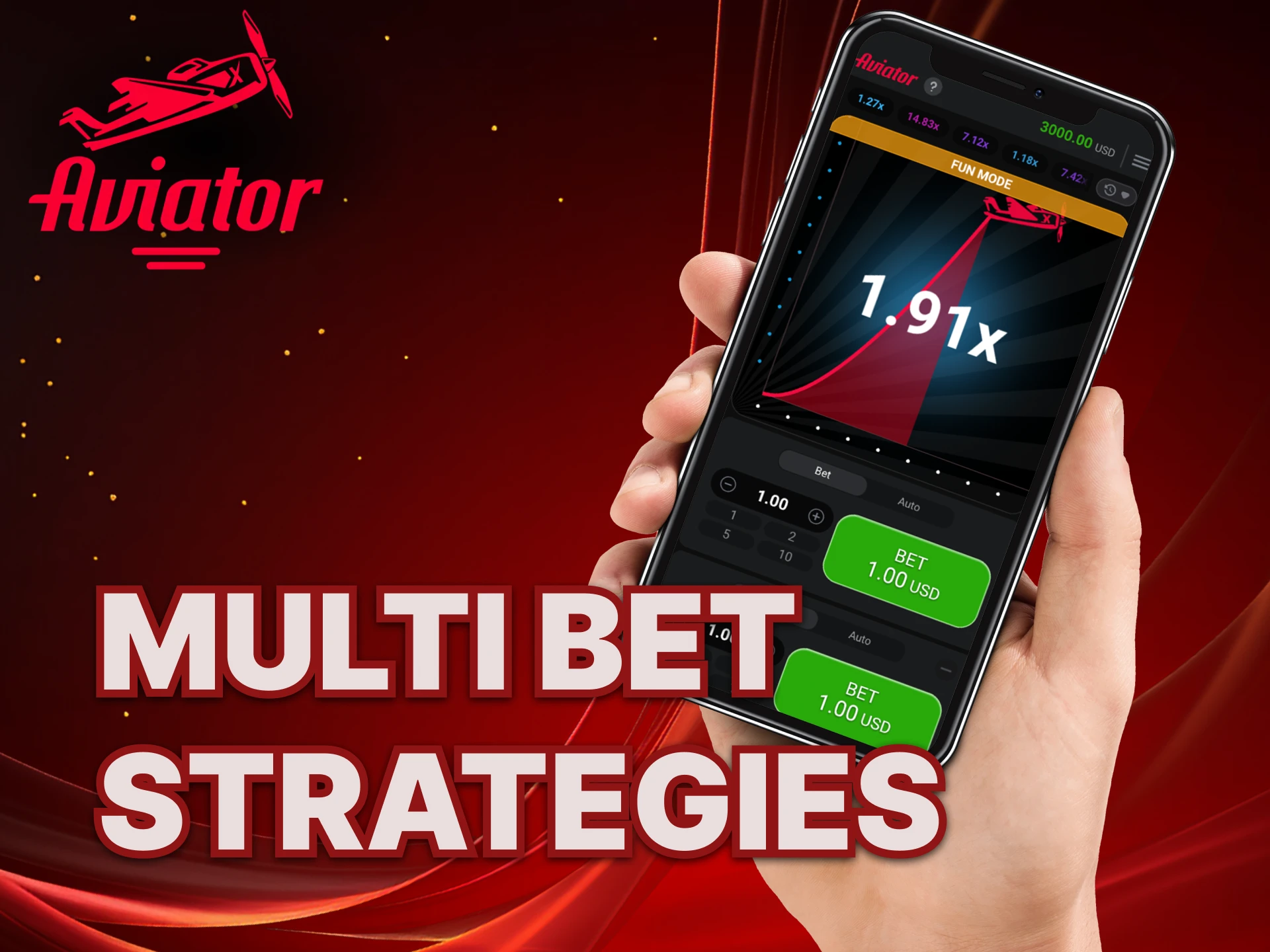 What is Multi Bet Strategies for the game Aviator