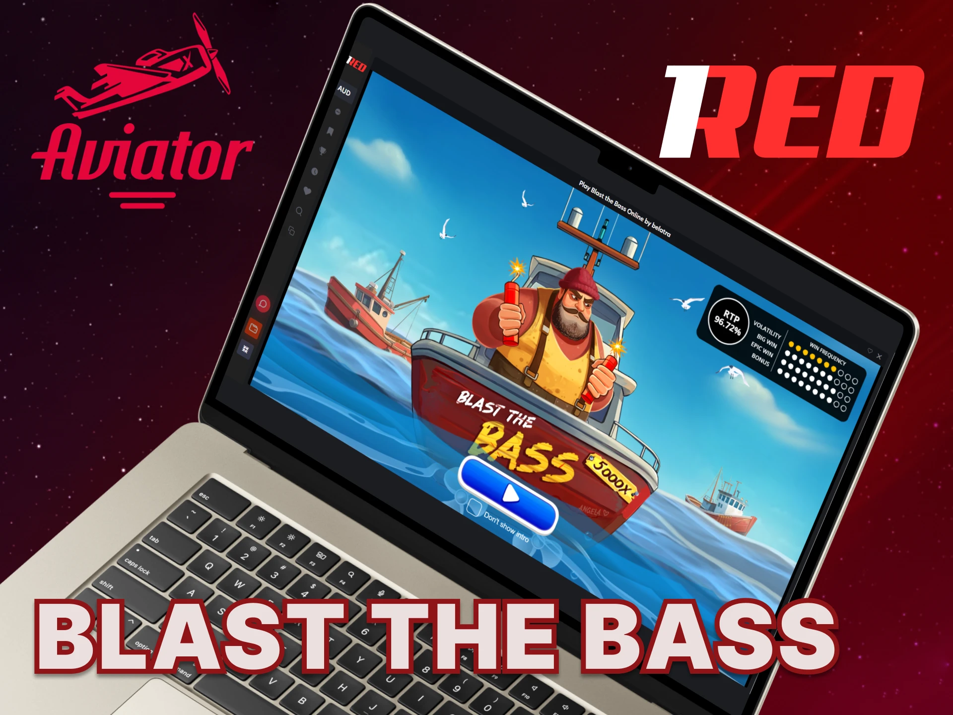Enjoy playing Blast the Bass at 1Red casino.