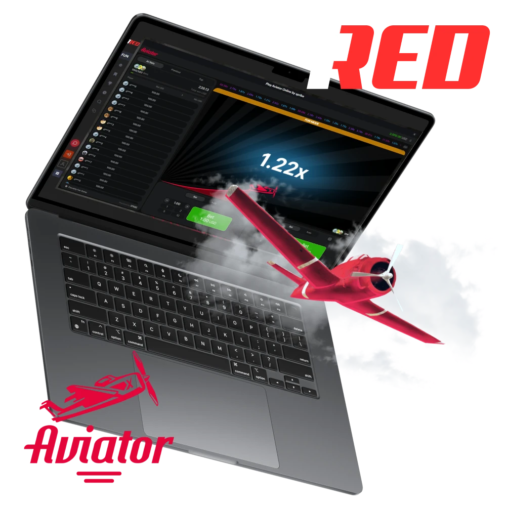 Choose the official 1Red platform to play Aviator.