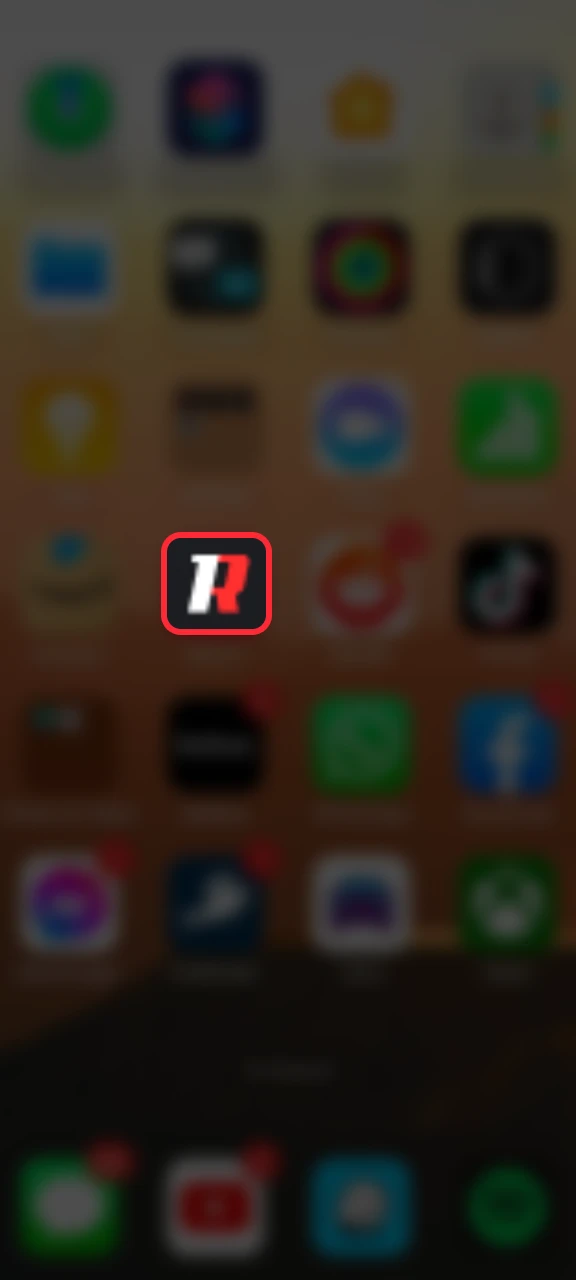 Open the 1Red app to start playing Aviator.