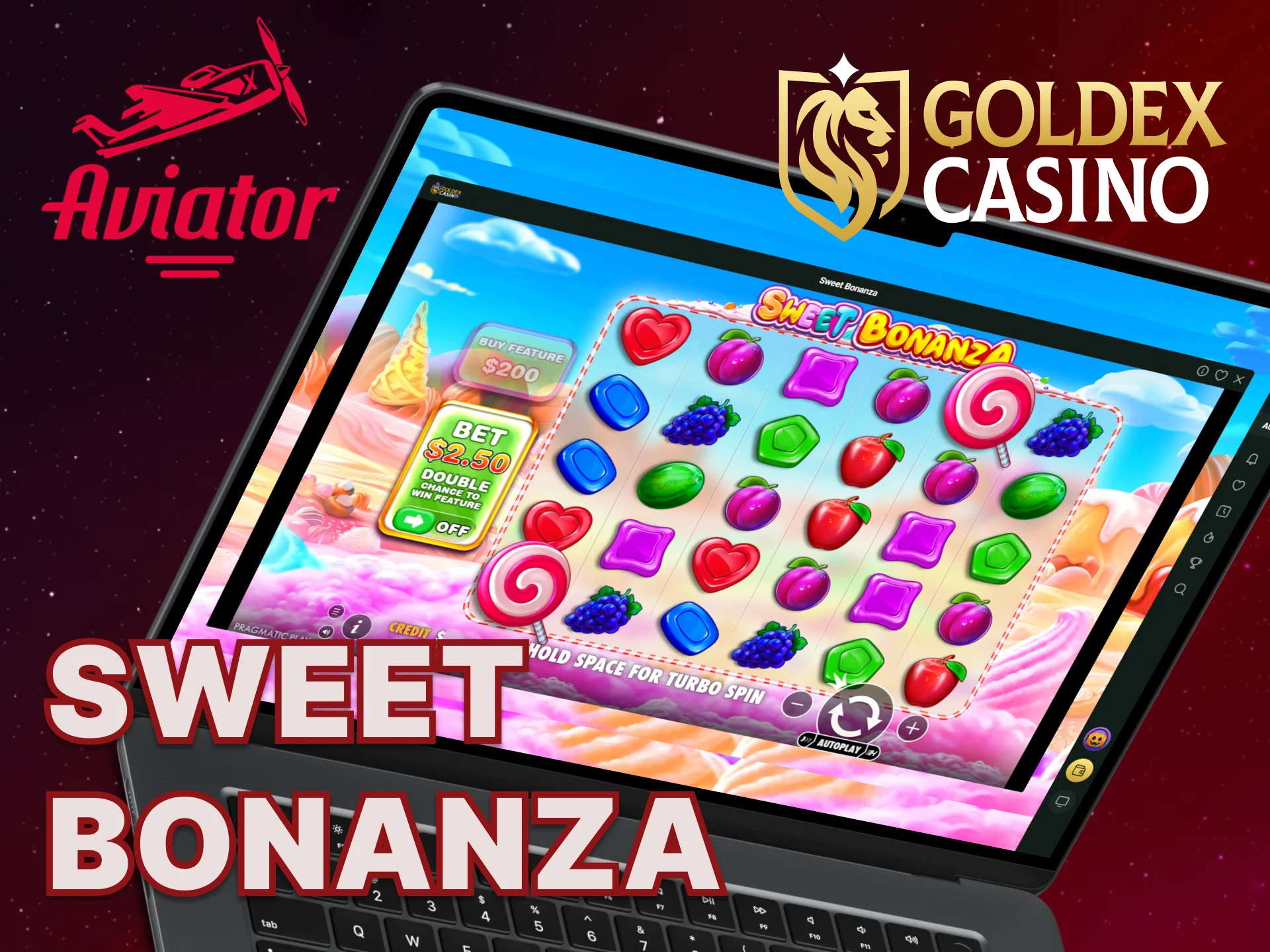 You can play Sweet Bonanza on the Goldex Casino website.